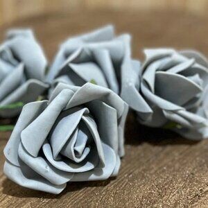Soft Touch Artificial Foam EVA Rose Flowers with Stem Craft Supplies 12 Pieces